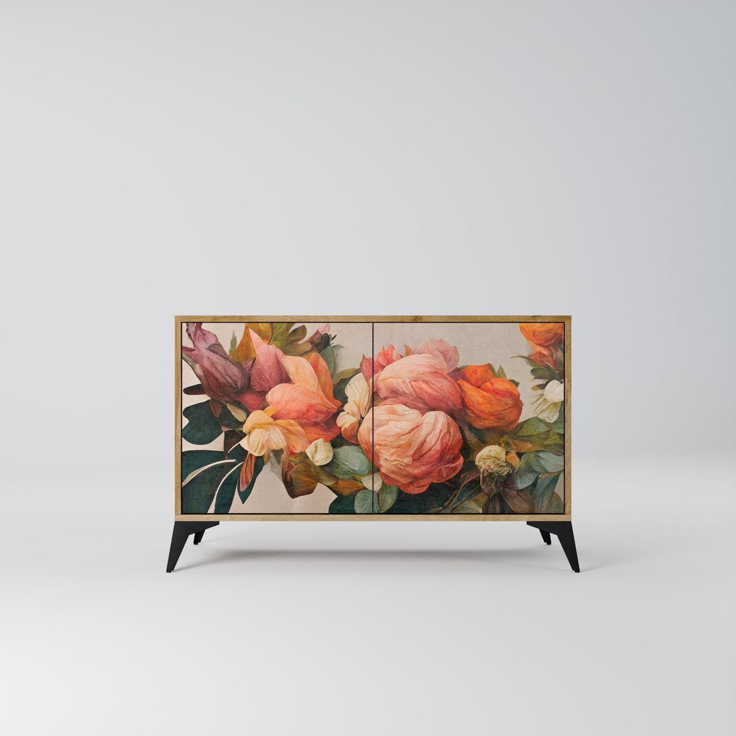 Credenza a 2 ante STYLISH BEAUTY in effetto rovere
