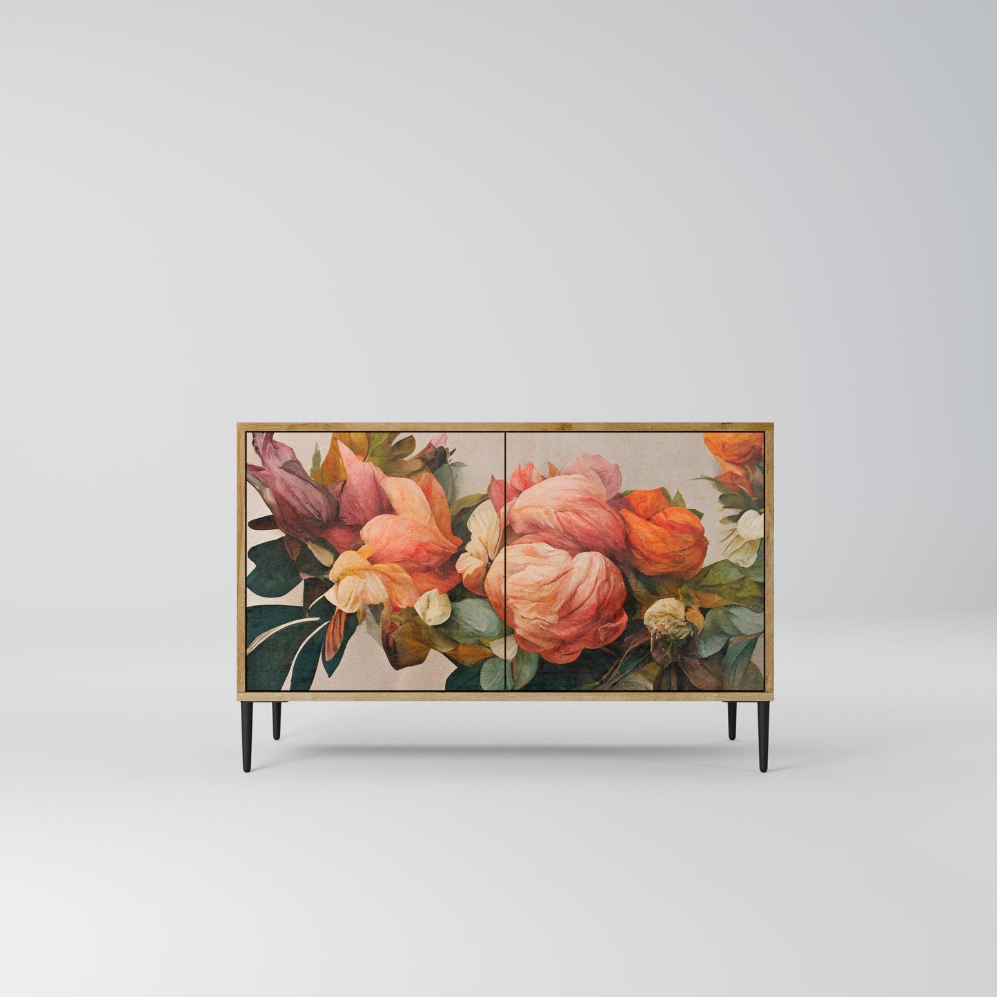 Credenza a 2 ante STYLISH BEAUTY in effetto rovere