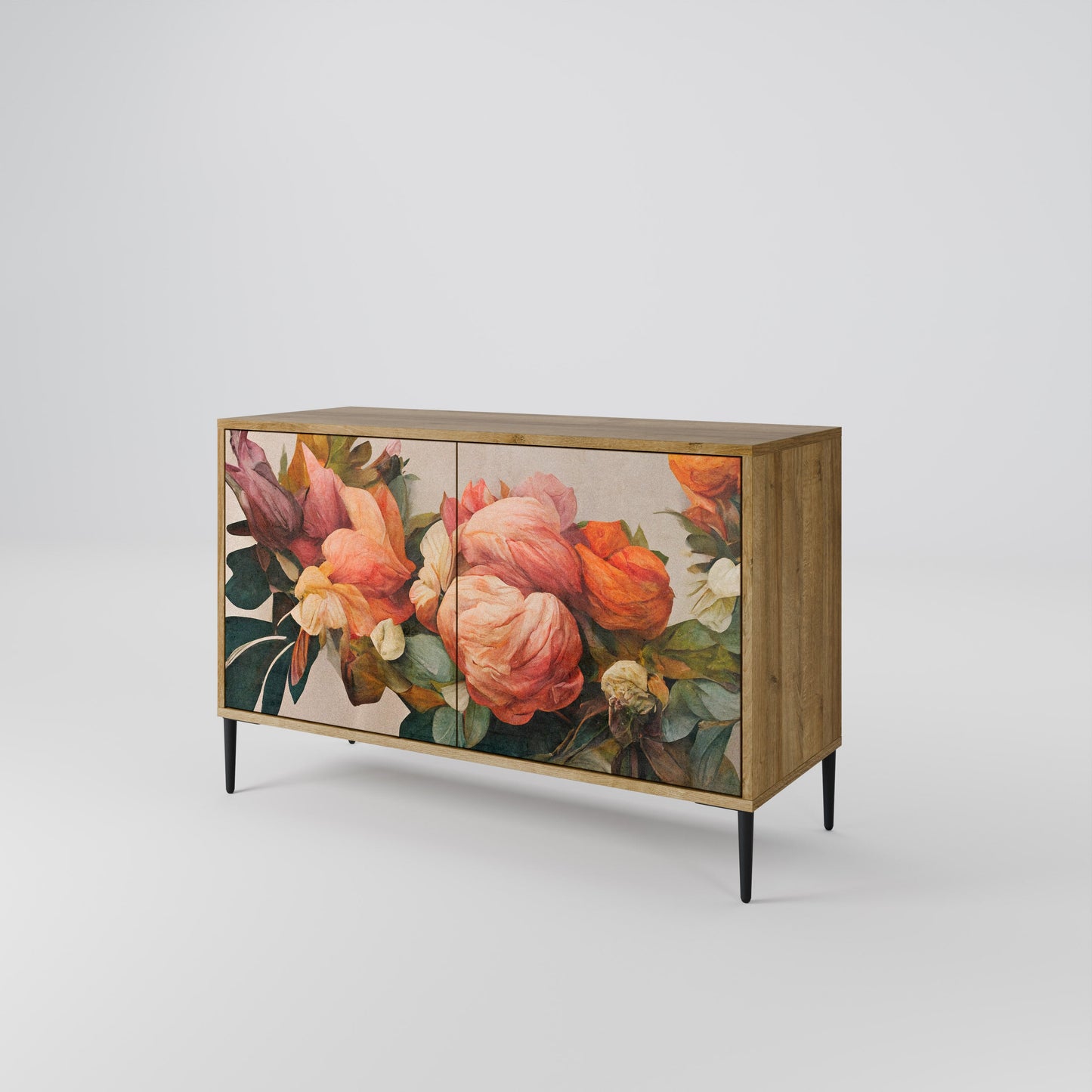Credenza a 2 ante STYLISH BEAUTY in effetto rovere