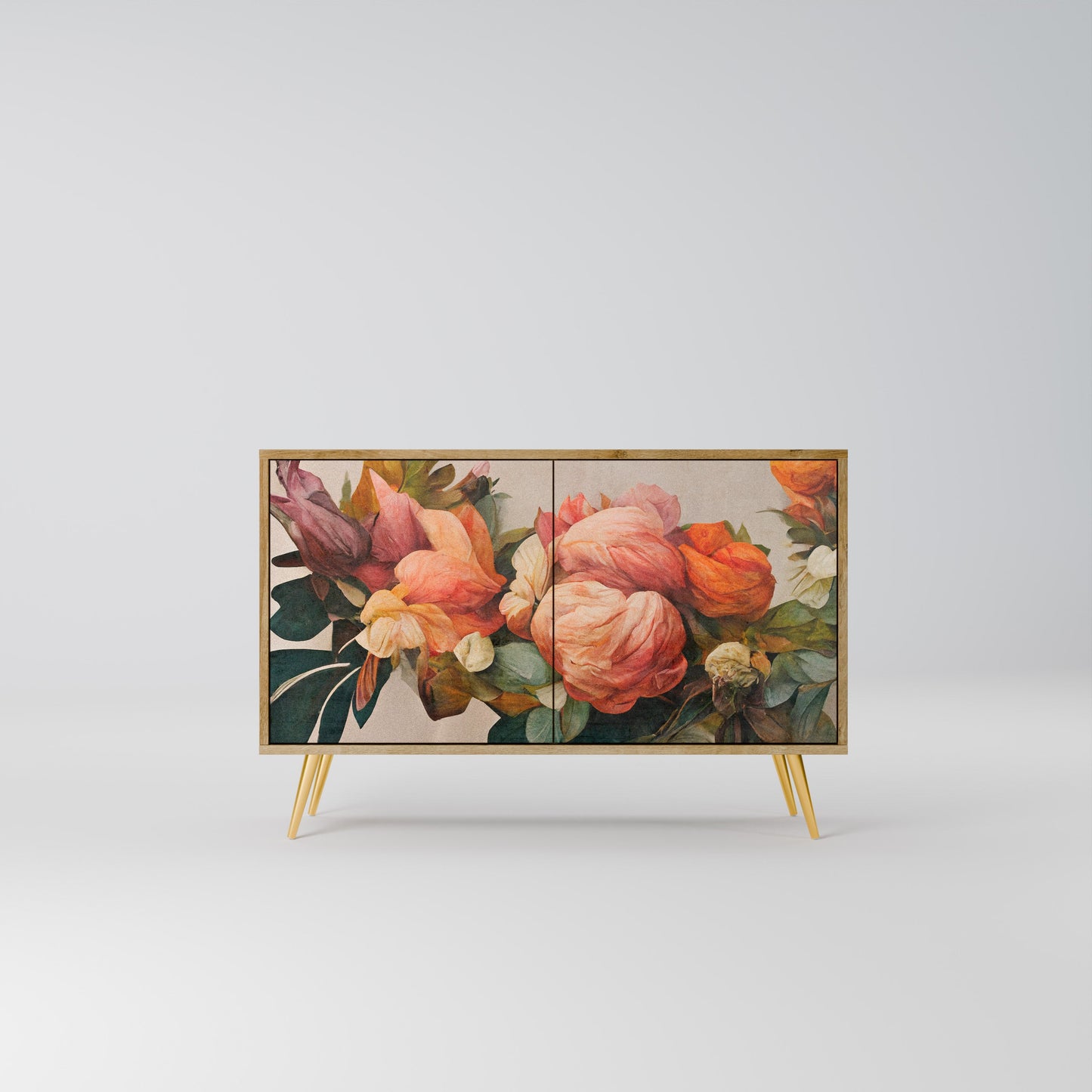 Credenza a 2 ante STYLISH BEAUTY in effetto rovere