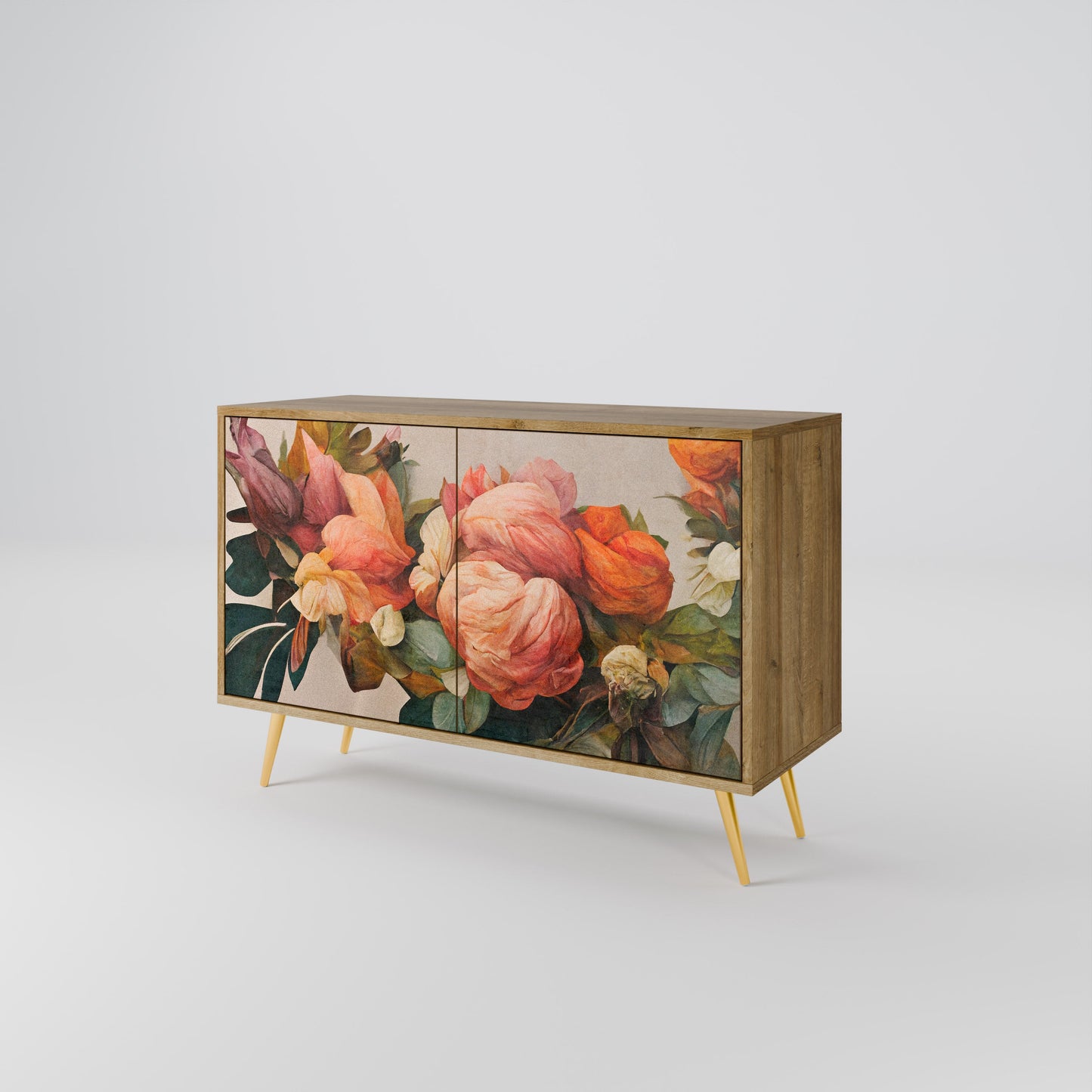 Credenza a 2 ante STYLISH BEAUTY in effetto rovere