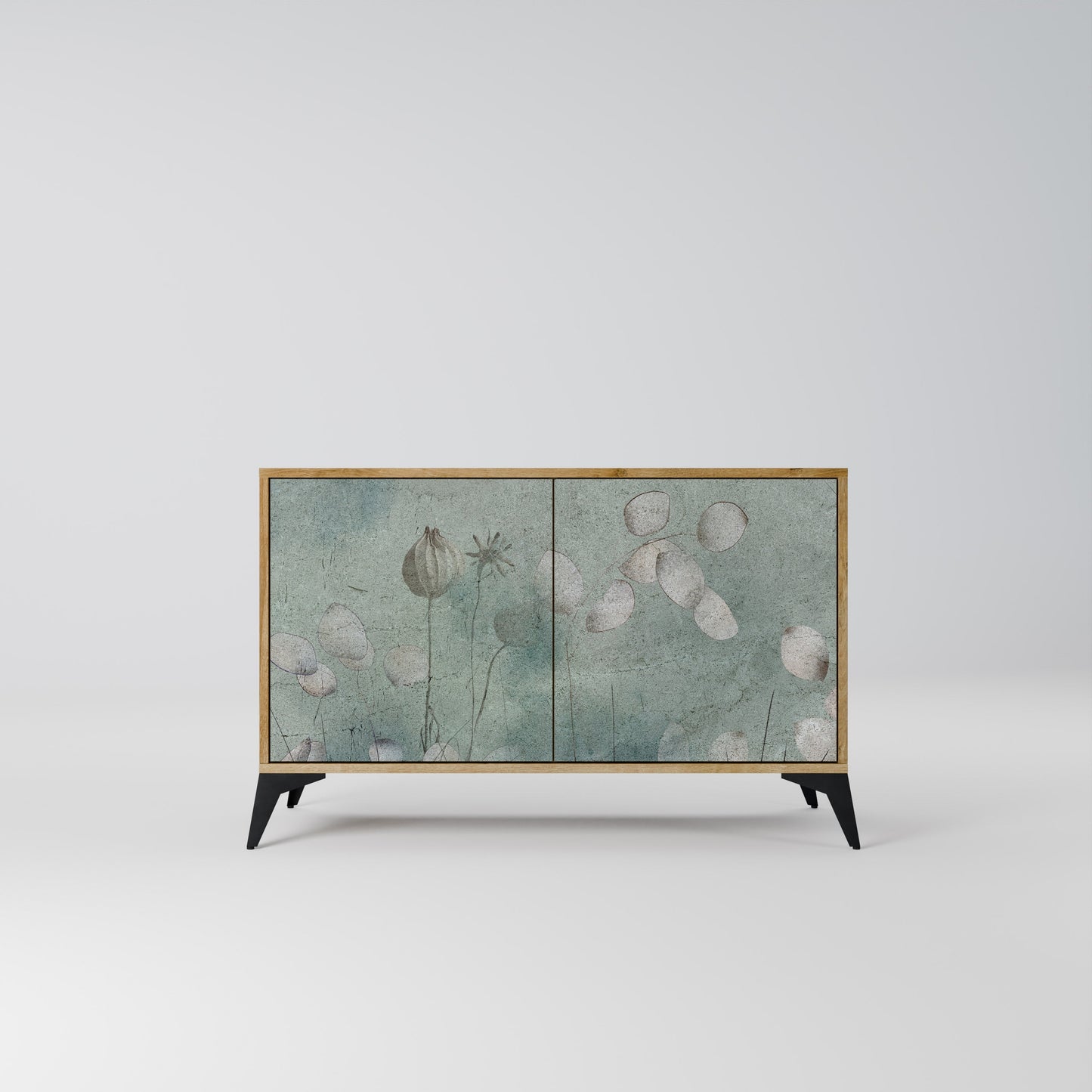 NIGHT LADY 2-Door Sideboard in Oak Effect