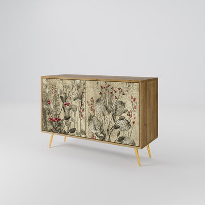 HERBAL GRACE 2-Door Sideboard in Oak Effect