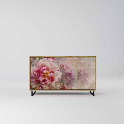 Credenza a 2 ante PEONY WHISPER effetto rovere