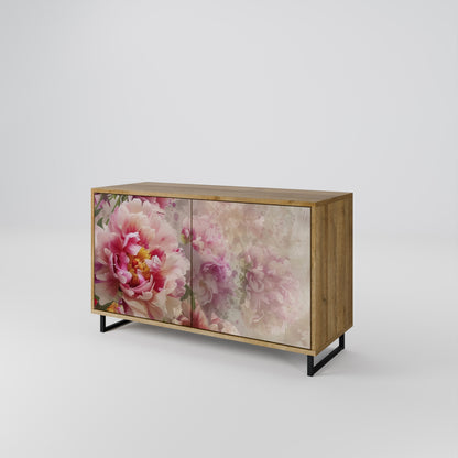 Credenza a 2 ante PEONY WHISPER effetto rovere