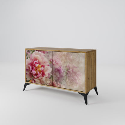 Credenza a 2 ante PEONY WHISPER effetto rovere