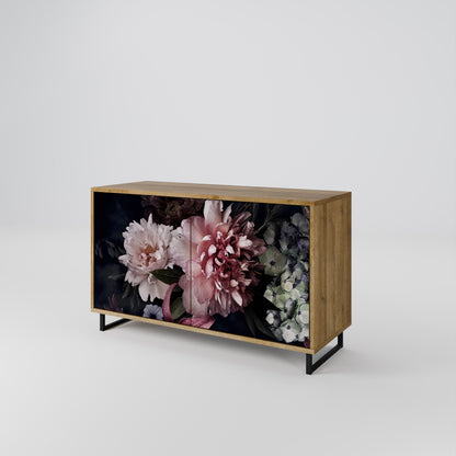 Credenza a 2 ante PURE BLOSSOM in effetto rovere
