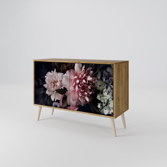 Credenza a 2 ante PURE BLOSSOM in effetto rovere