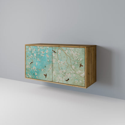 Credenza BLOOMING CHARM a 2 ante in effetto rovere