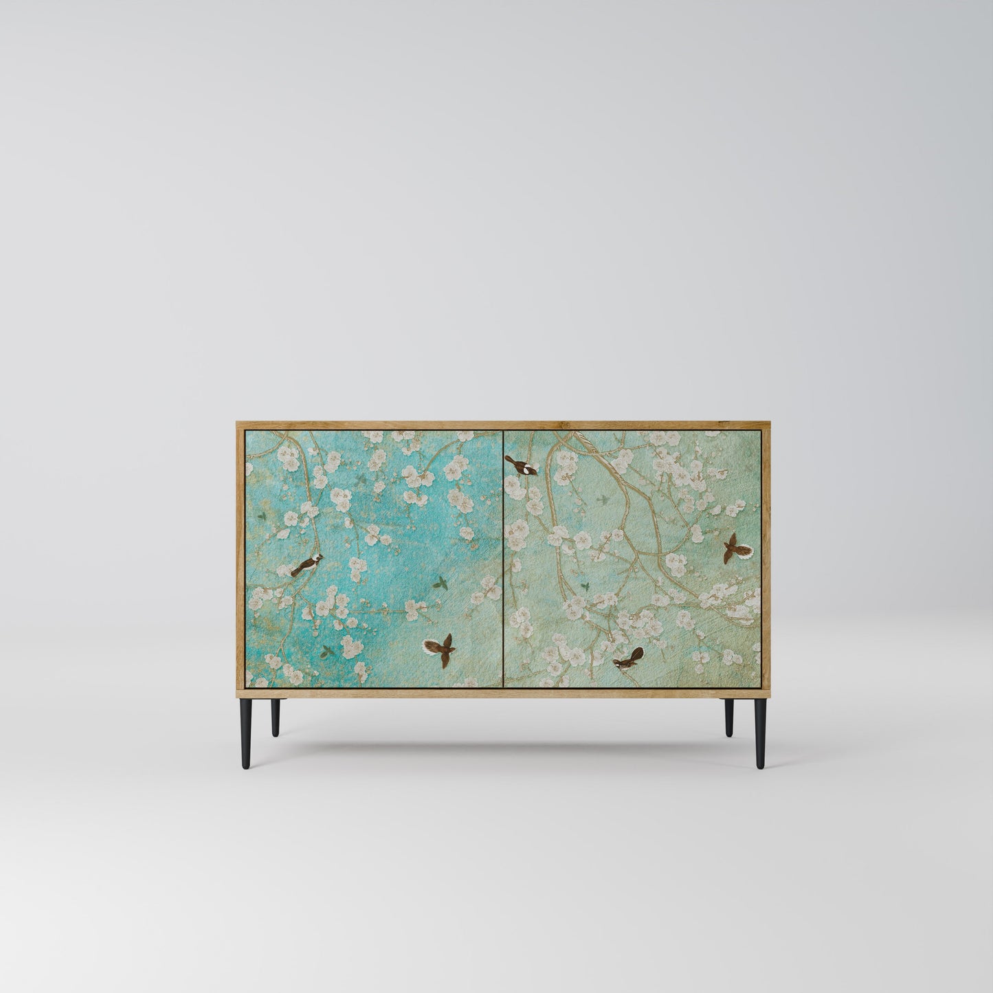 Credenza BLOOMING CHARM a 2 ante in effetto rovere