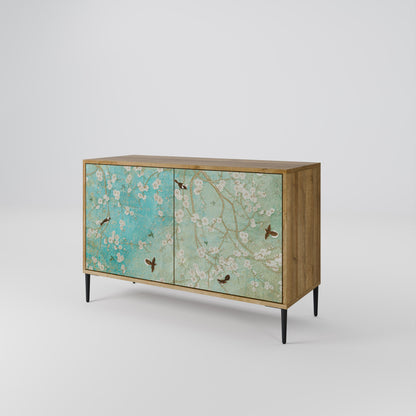 Credenza BLOOMING CHARM a 2 ante in effetto rovere