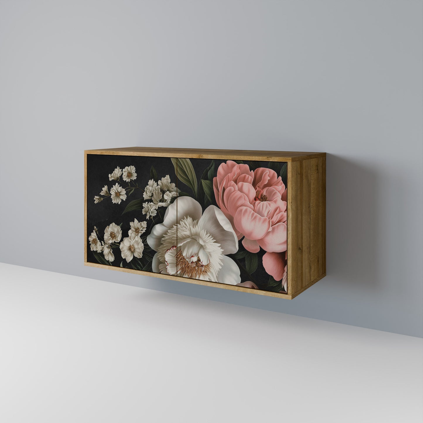 LUSH ELEGANCE 2-Door Sideboard in Oak Effect