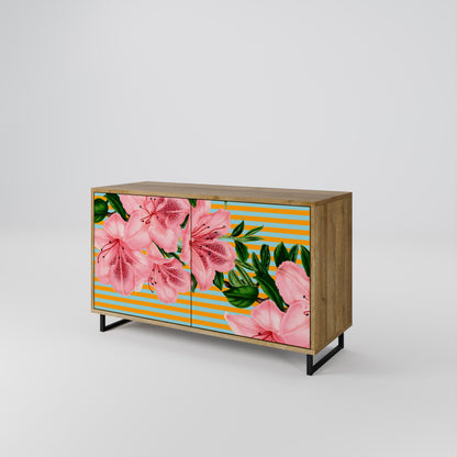 FRAGILE BEAUTY 2-Door Sideboard in Oak Effect
