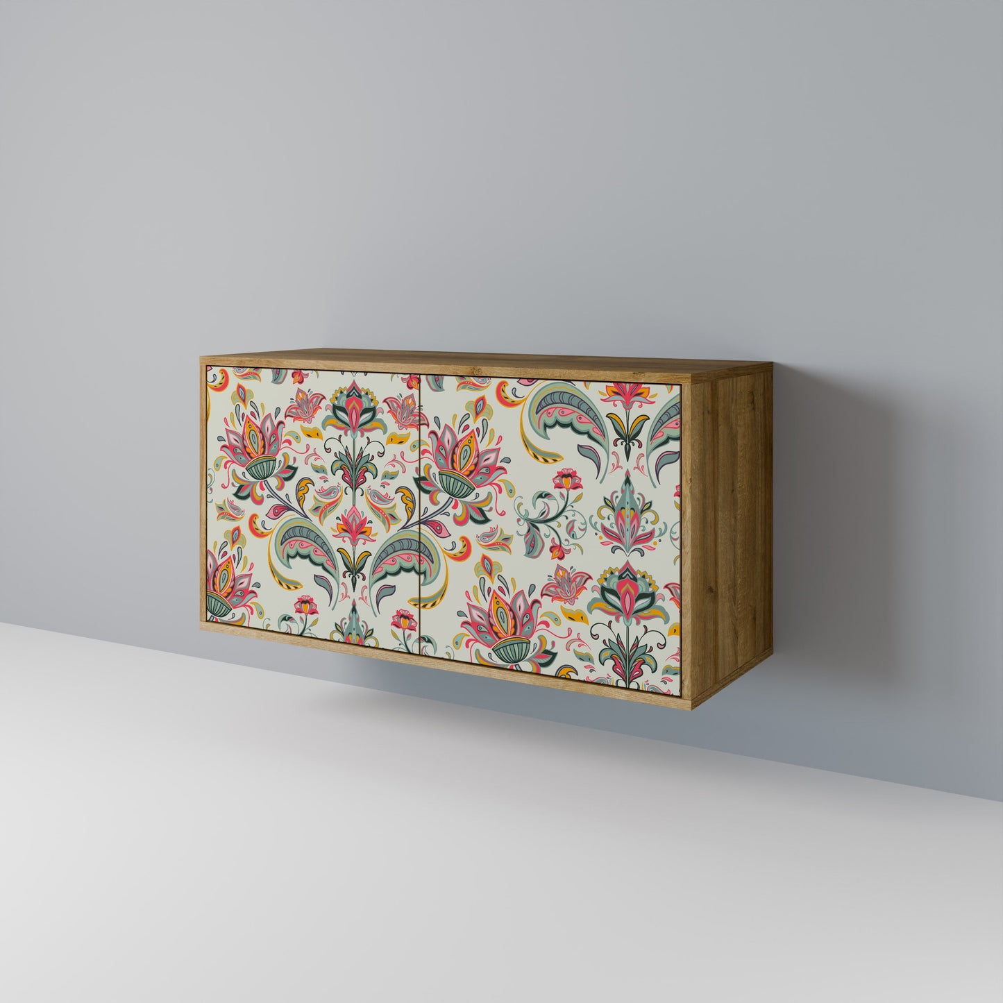 Credenza ORGANIC FOLKLORE a 2 ante in effetto rovere
