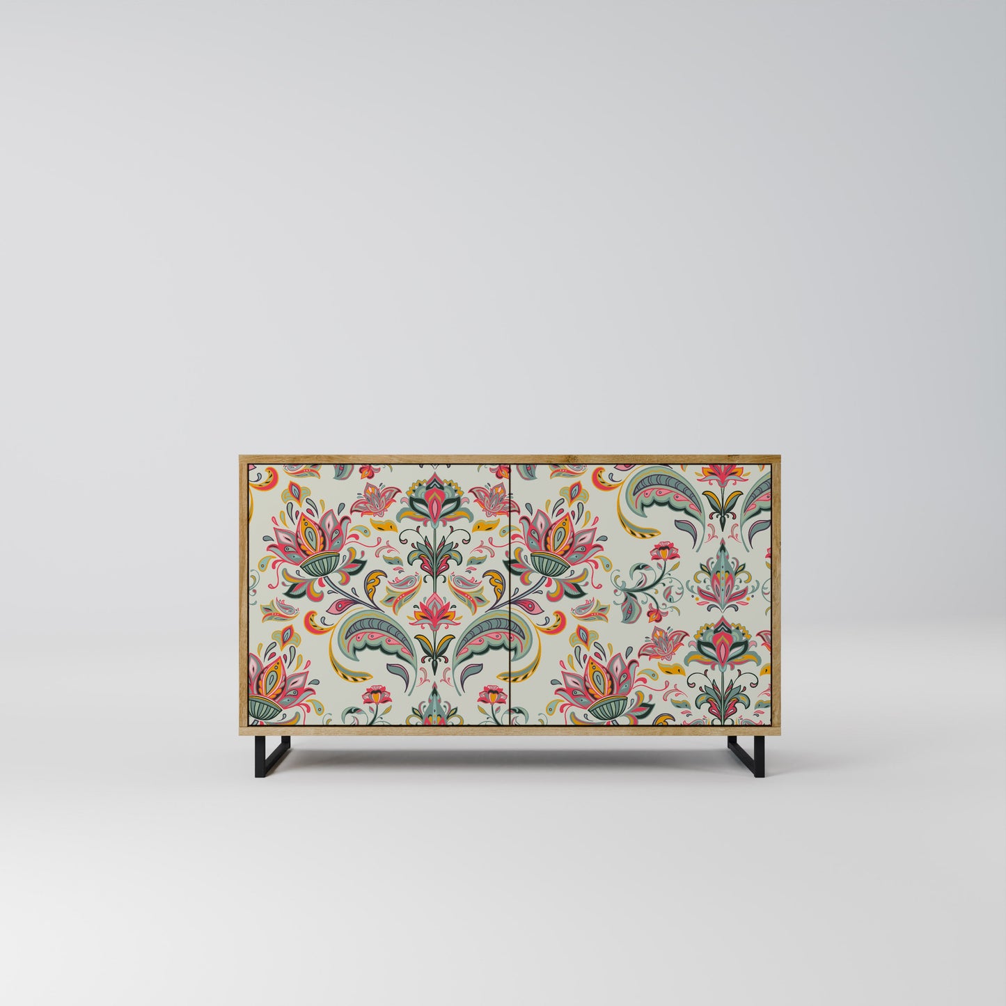 Credenza ORGANIC FOLKLORE a 2 ante in effetto rovere