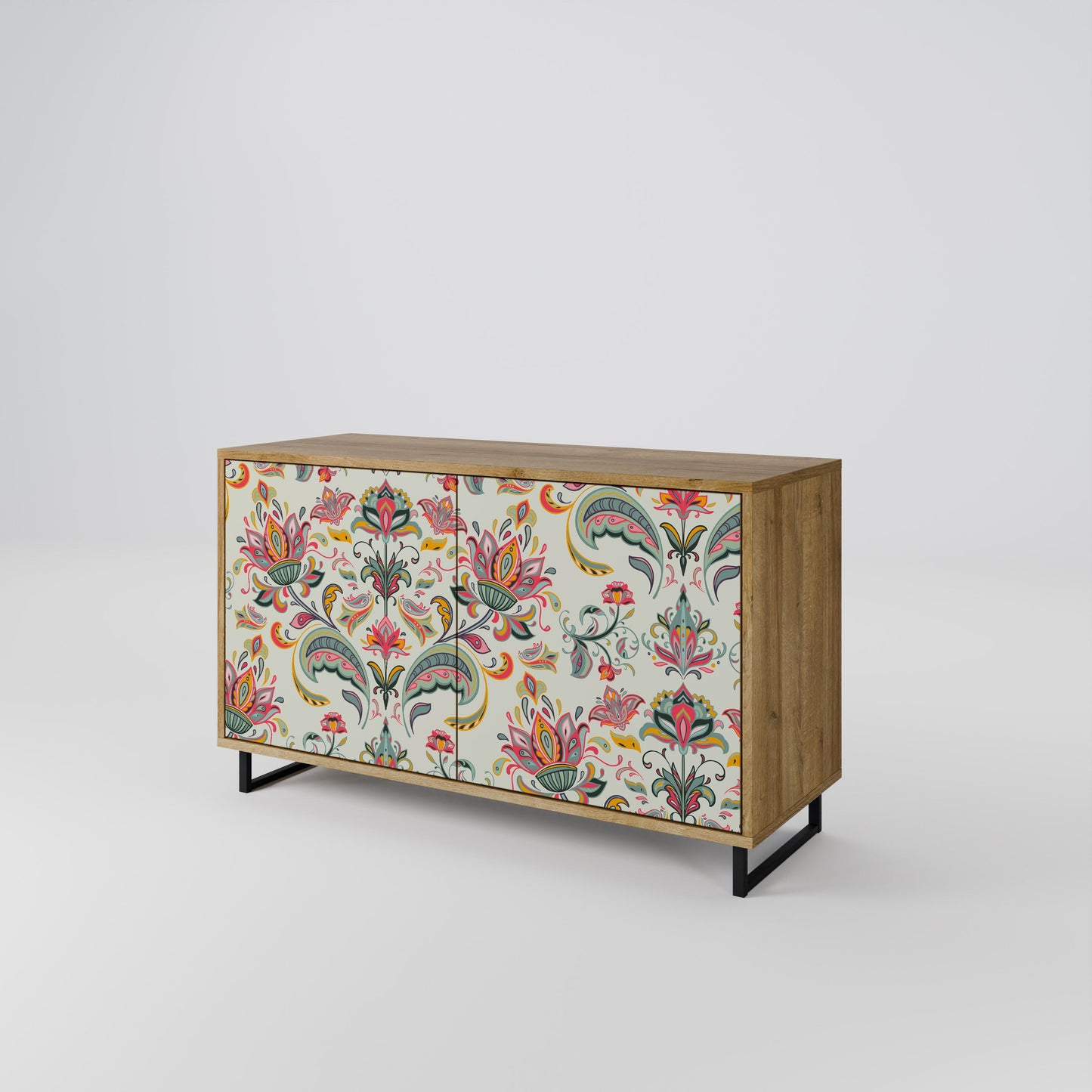 Credenza ORGANIC FOLKLORE a 2 ante in effetto rovere