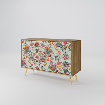 Credenza ORGANIC FOLKLORE a 2 ante in effetto rovere