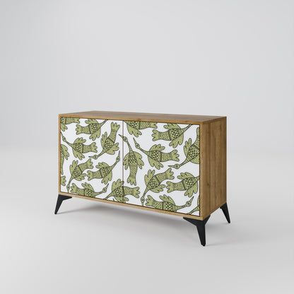 Credenza SEEDLING SONGBIRD a 2 ante in effetto rovere