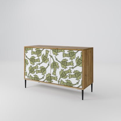 Credenza SEEDLING SONGBIRD a 2 ante in effetto rovere