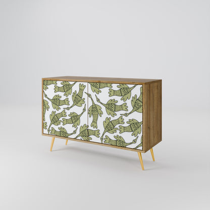 Credenza SEEDLING SONGBIRD a 2 ante in effetto rovere