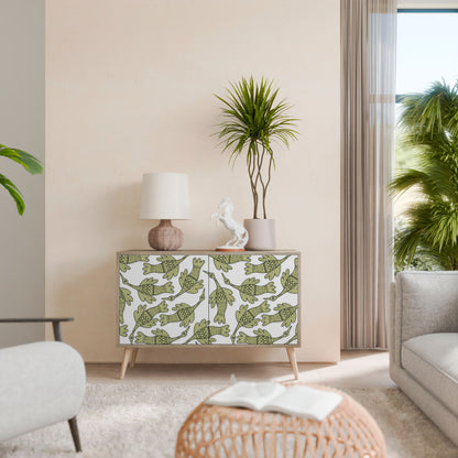 Credenza SEEDLING SONGBIRD a 2 ante in effetto rovere