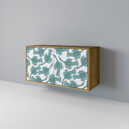 Credenza a 2 ante WATERSPOUT SONGIBIRD in effetto rovere