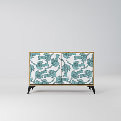 Credenza a 2 ante WATERSPOUT SONGIBIRD in effetto rovere