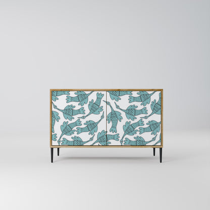 Credenza a 2 ante WATERSPOUT SONGIBIRD in effetto rovere