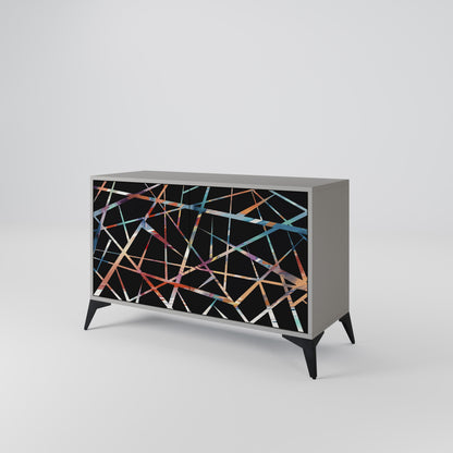 POLYGON VERVE 2-Door Sideboard in Grey Finish