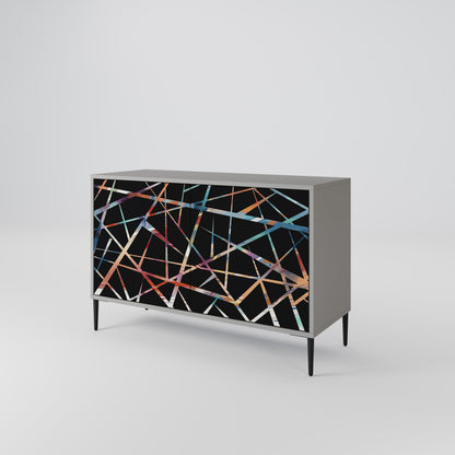 POLYGON VERVE 2-Door Sideboard in Grey Finish