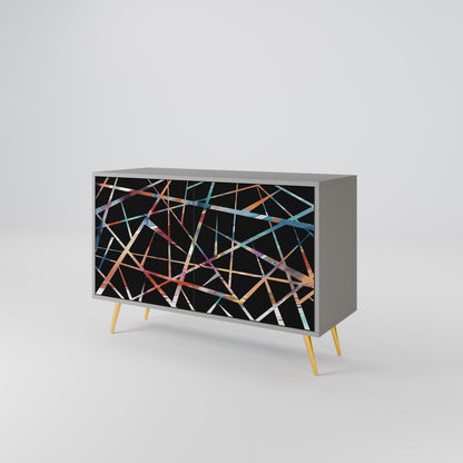 POLYGON VERVE 2-Door Sideboard in Grey Finish