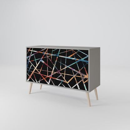 POLYGON VERVE 2-Door Sideboard in Grey Finish