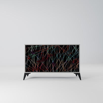 LUMINOUS SNARE 2-Door Sideboard in Grey Finish