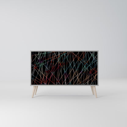 LUMINOUS SNARE 2-Door Sideboard in Grey Finish