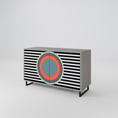 SPECTRA SHOWCASE 2-Door Sideboard in Grey Finish