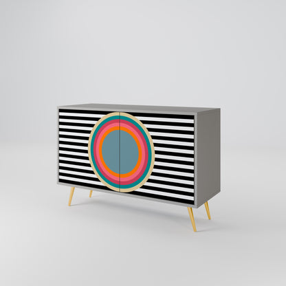 SPECTRA SHOWCASE 2-Door Sideboard in Grey Finish