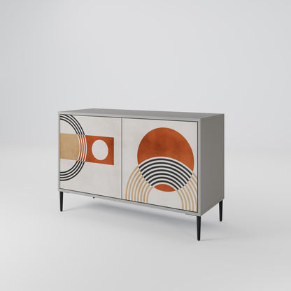 SPACE AROUND 2-Door Sideboard in Grey Finish