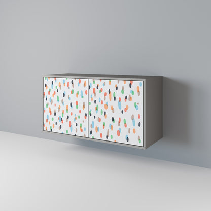 ENERGETIC SPOTS 2-Door Sideboard in Grey Finish
