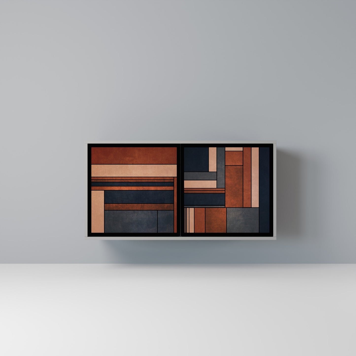 INTREPID FORMATION 2-Door Sideboard in Grey Finish