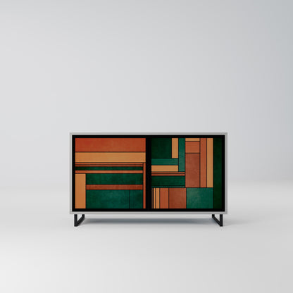 EARTHY FIGURES 2-Door Sideboard in Grey Finish