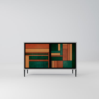 EARTHY FIGURES 2-Door Sideboard in Grey Finish