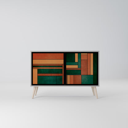 EARTHY FIGURES 2-Door Sideboard in Grey Finish