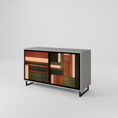 FIGURES OF NATURE 2-Door Sideboard in Grey Finish