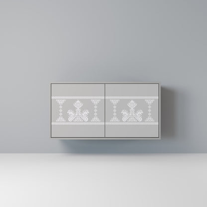THAI GRAY 2-Door Sideboard in Grey Finish