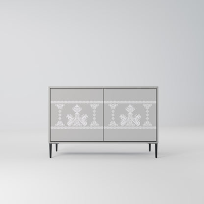 THAI GRAY 2-Door Sideboard in Grey Finish
