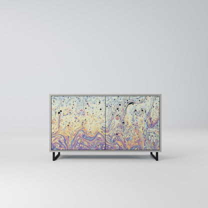 MOSAIC OF COLORS 2-Door Sideboard in Grey Finish