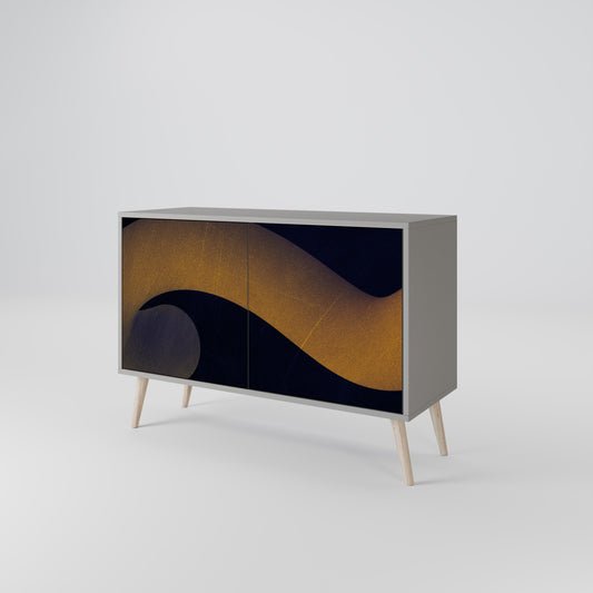 HOLLOW TIME 2-Door Sideboard in Grey Finish