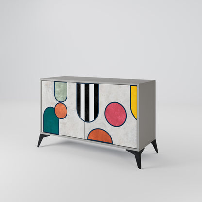 COOL STORY 2-Door Sideboard in Grey Finish