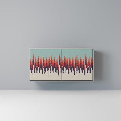 CHROMA CONTOURS 2-Door Sideboard in Grey Finish