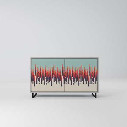 CHROMA CONTOURS 2-Door Sideboard in Grey Finish